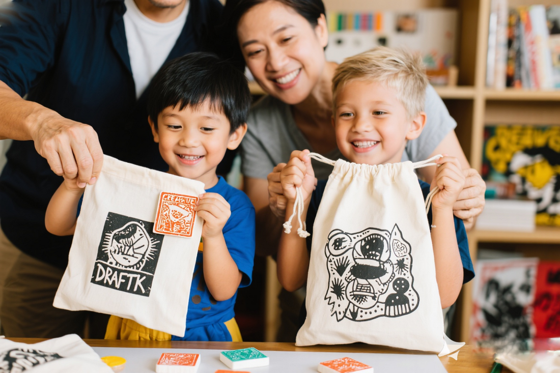 DIY craft tote bag Family fun