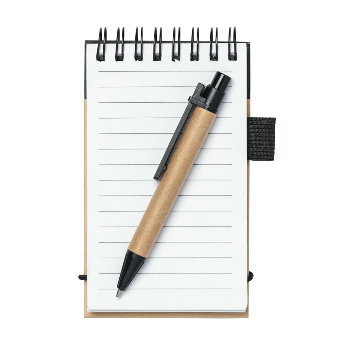 Spiral Bound Notebook & Harvest Pen Set - Custom Logo Printed