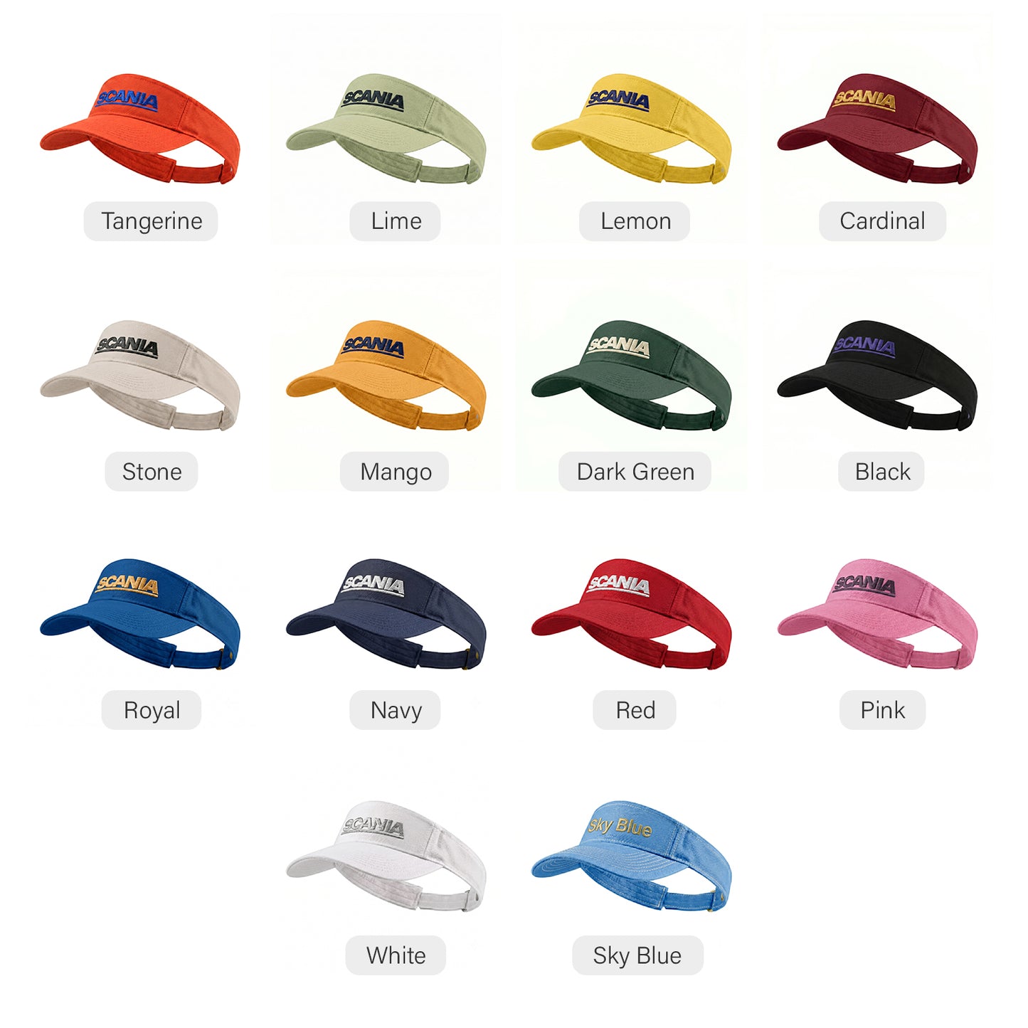 Washed Cotton Twill Visor