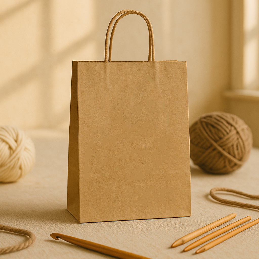 Kraft paper bag with branding