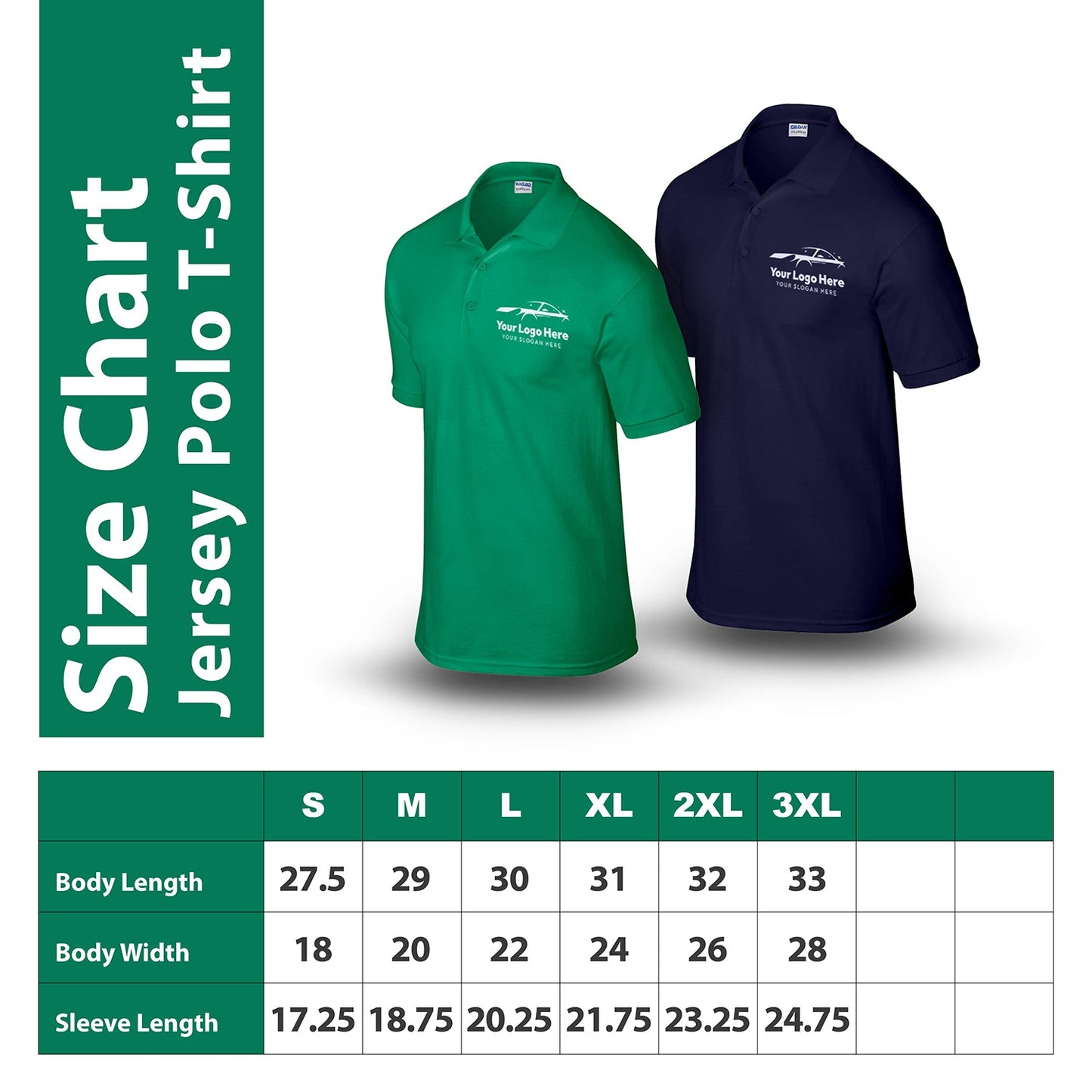 Gildan Adult Jersey Polo T-Shirt G880 - Screen/DTF Printing 2026
