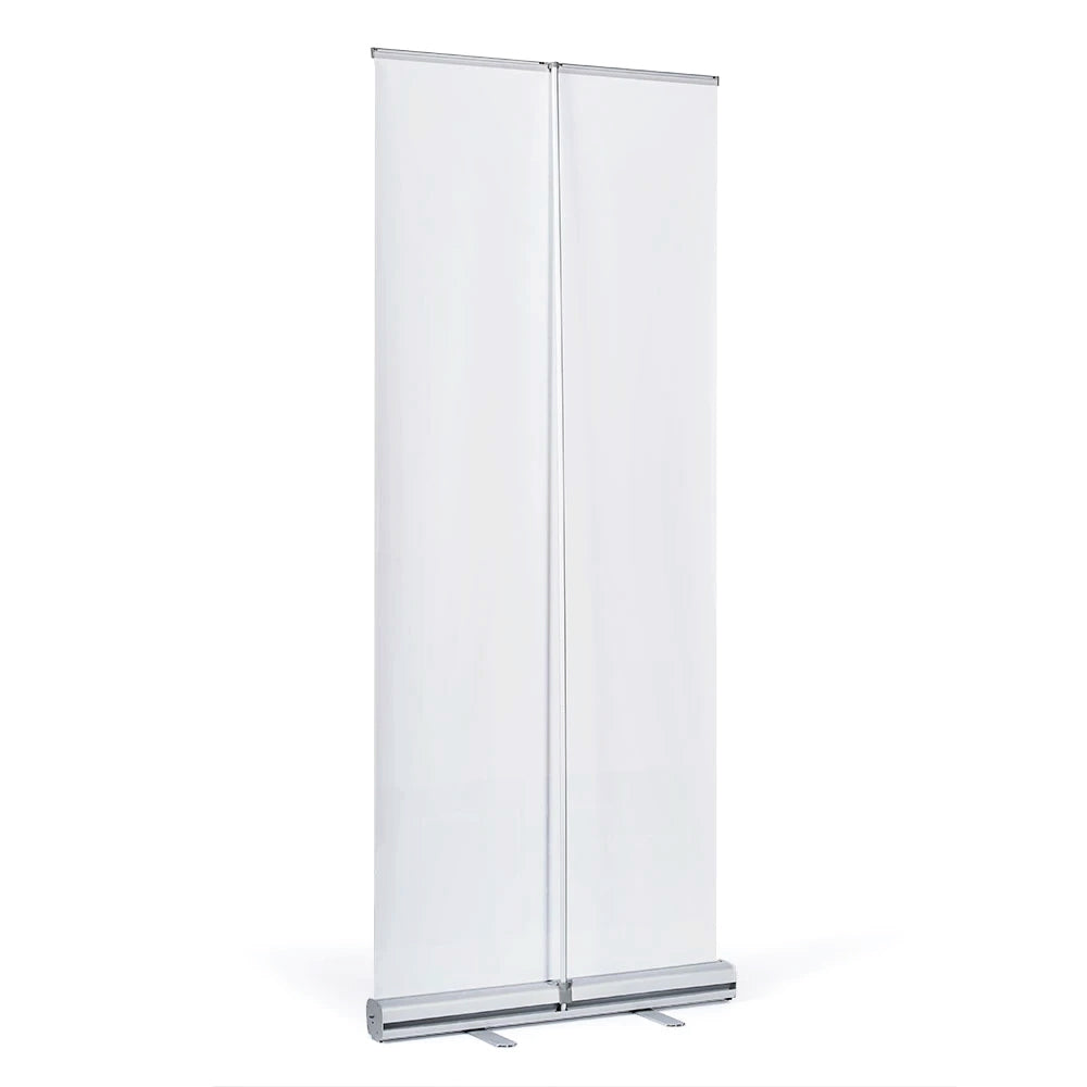 Retractable banner stand for trade show display
