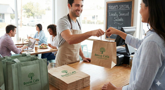 Boost Café Branding with Custom Eco-Friendly Lunch Bags: Sustainable Solutions for Food Businesses