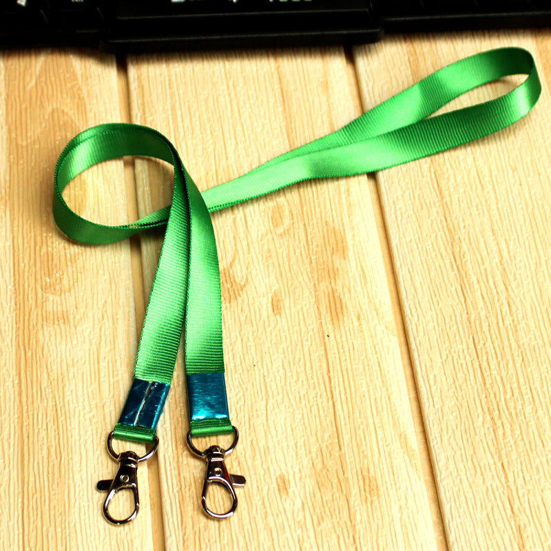 Custom Nylon Lanyards with 2 Metal Lobster Clips