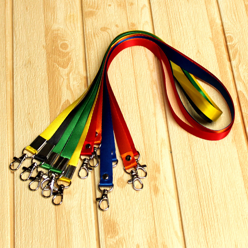 Custom Nylon Lanyards with 2 Metal Lobster Clips