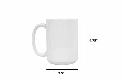 15oz Sublimation Pearl Coat White Mug - Full Colour Artwork Sublimatio 2026