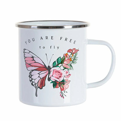 17oz 500ml Enamel Cup with Flat Bottom - Full Colour Artwork Sublimati 2026
