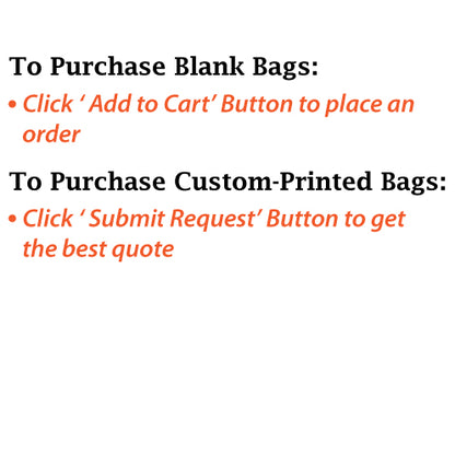 Canvas Tote Bags with Pocket 8oz - 12"W x 5"D x 14"H