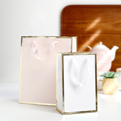 Gold Queen West Gift Bags - 10"W x 5"D x 13"H (Low 10pc MOQ)