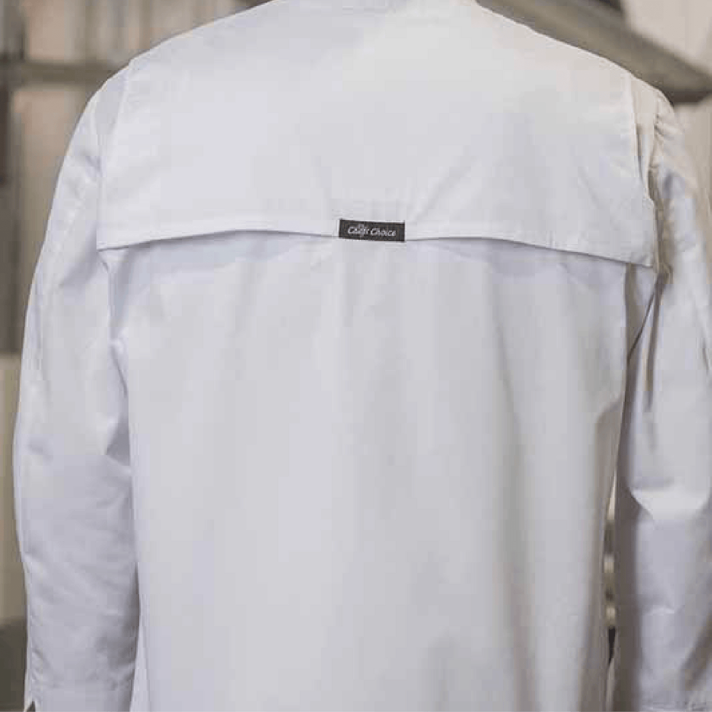 Chef Coats with Mesh Yoke - Logo Embroidered