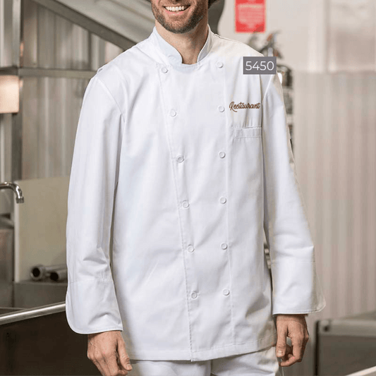 Chef Coats with Mesh Yoke - Logo Embroidered