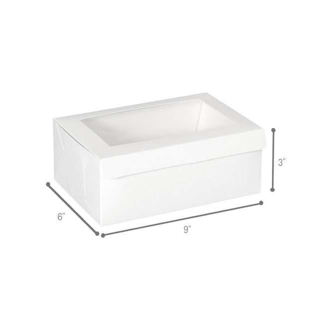 White Window Bakery Boxes (Various Sizes)