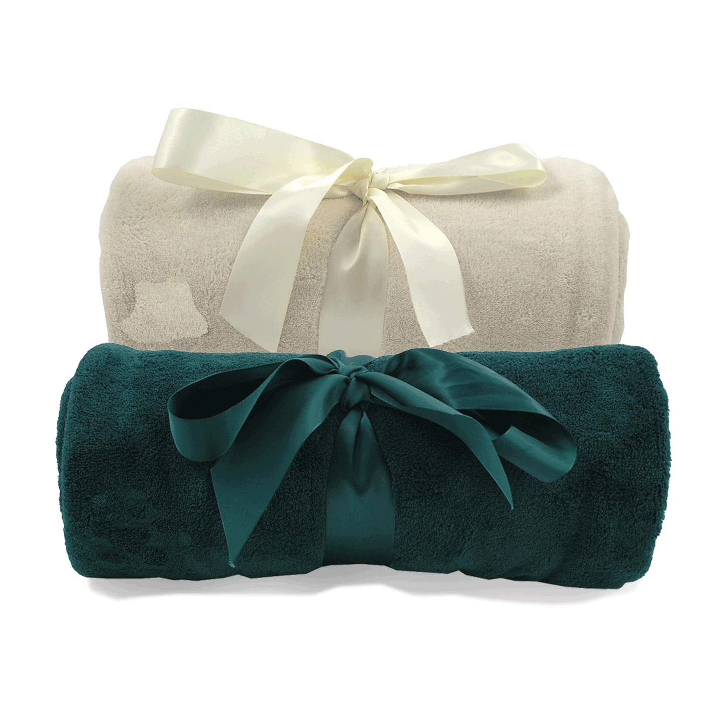 Super-Lux Plush Blanket w/Decoration Wrap - Logo Embroidered