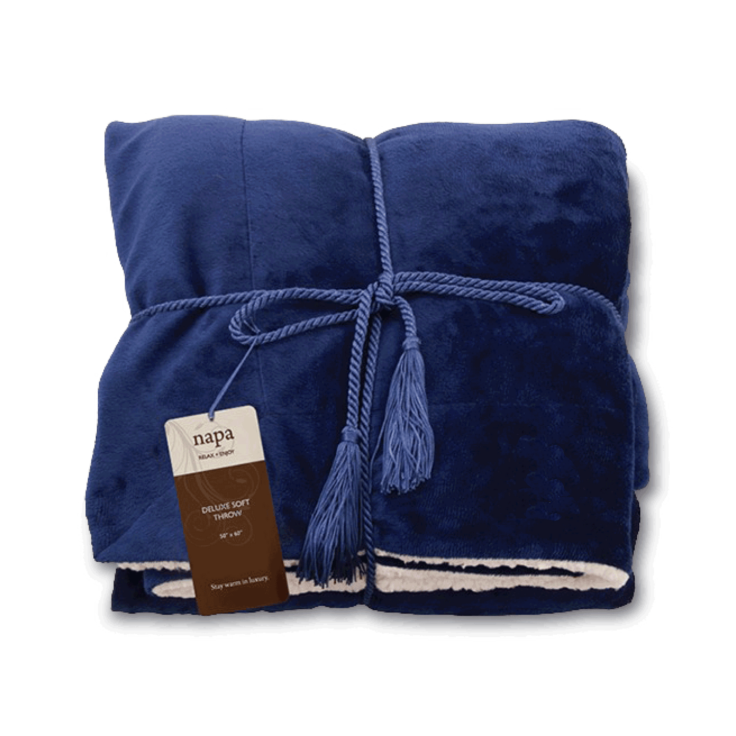 Deluxe Lambswool Throw Blanket - Logo Embroidered