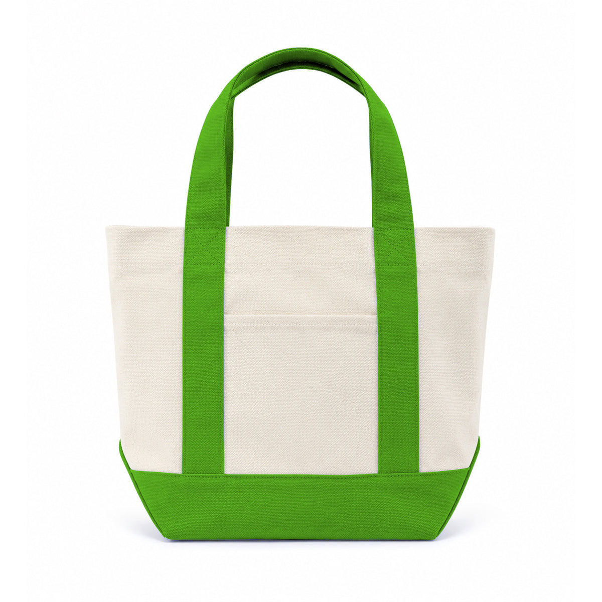 Trader Joe Mini Two-Tone Canvas Carryall Tote Bags 12oz - 12.5"W x 6“Dx 11"H