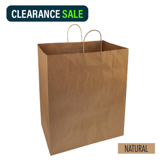 Brown paper bag with handles Clearance 40%