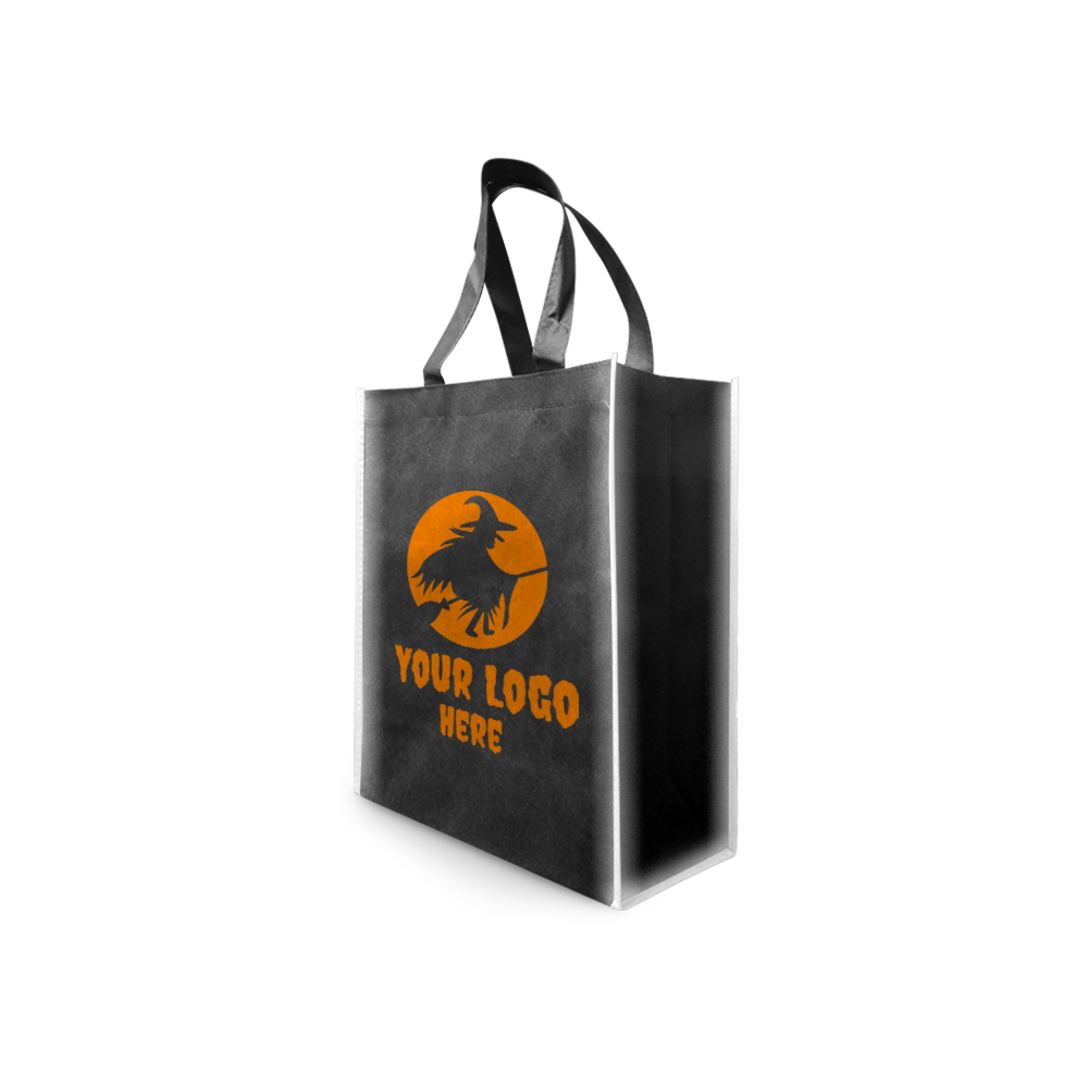 Reflective Non-woven Shopping Bags Halloween Style - Medium 12" x 6" x 14"