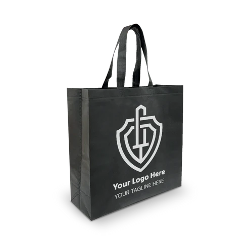 Spacious Ultrasonic Non-Woven Shopping Bag 70gsm 15.5"W x 6"D x 15.5"H