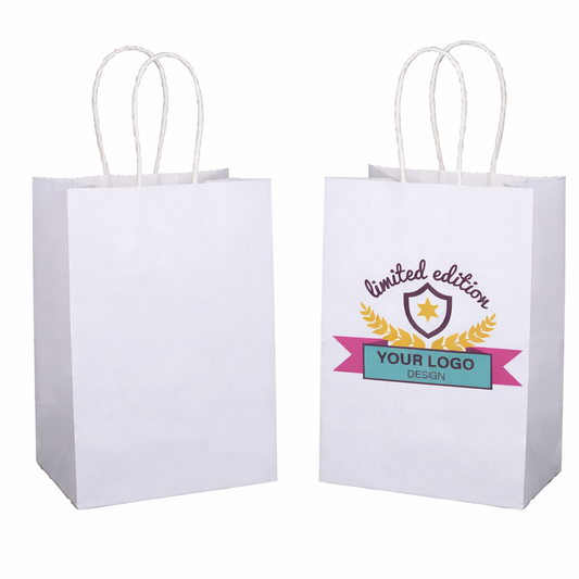 White Paper Bags - Celebrity Size 13"W x 6"D x 15"H -250pcs