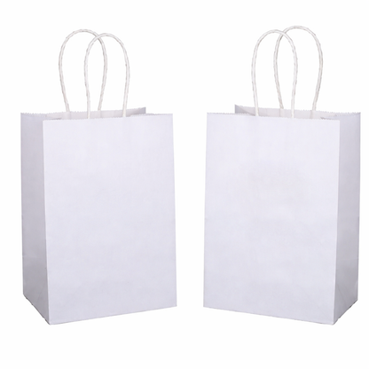 White Paper Bags - Celebrity Size 13"W x 6"D x 15"H -250pcs