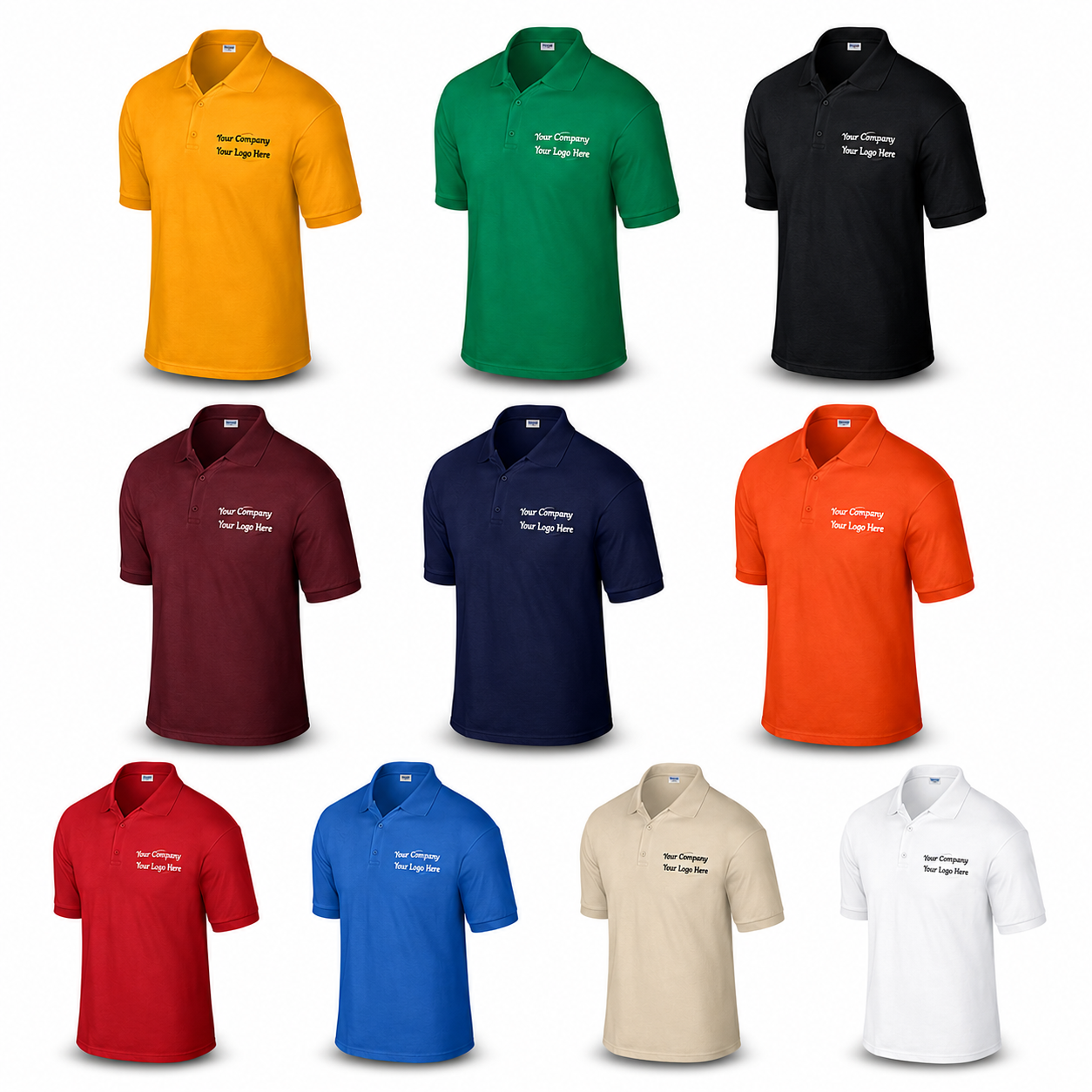 Gildan Adult Jersey Polo T-Shirt G880 - Screen/DTF Printing 2026