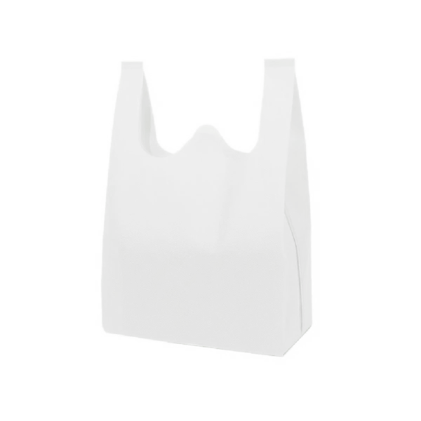 50 pezzi Buste di plastica a T-shirt con manici, buste della spesa in 50 pezzi Buste di plastica a T-shirt con manici, buste della spesa in
