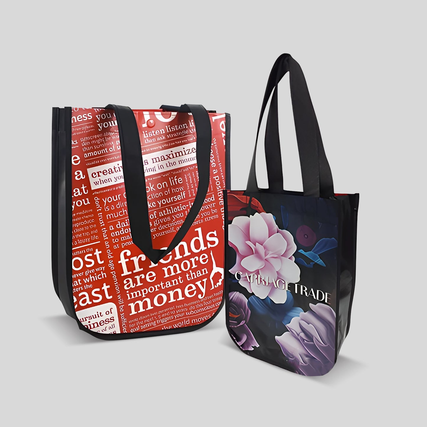 Laminated Non-woven Bags with Curved Bottom