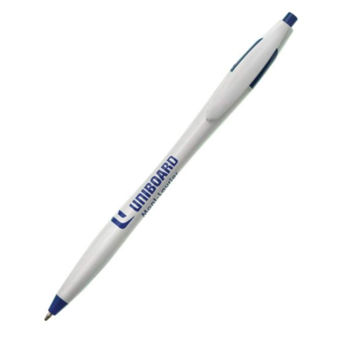 Verda Click-Action Plastic Ballpoint Pen - Single Colour Logo Printed