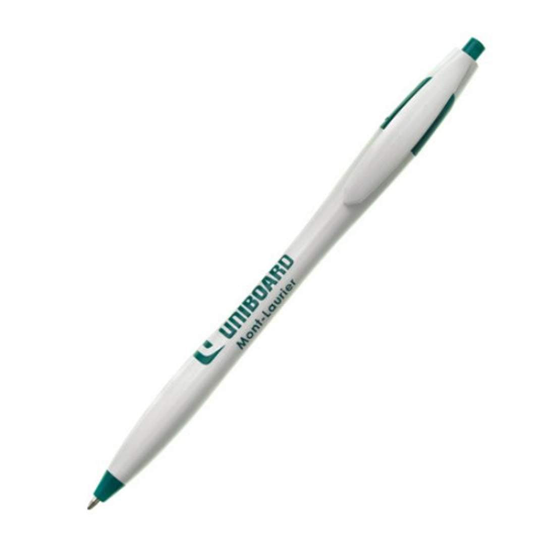 Verda Click-Action Plastic Ballpoint Pen - Single Colour Logo Printed