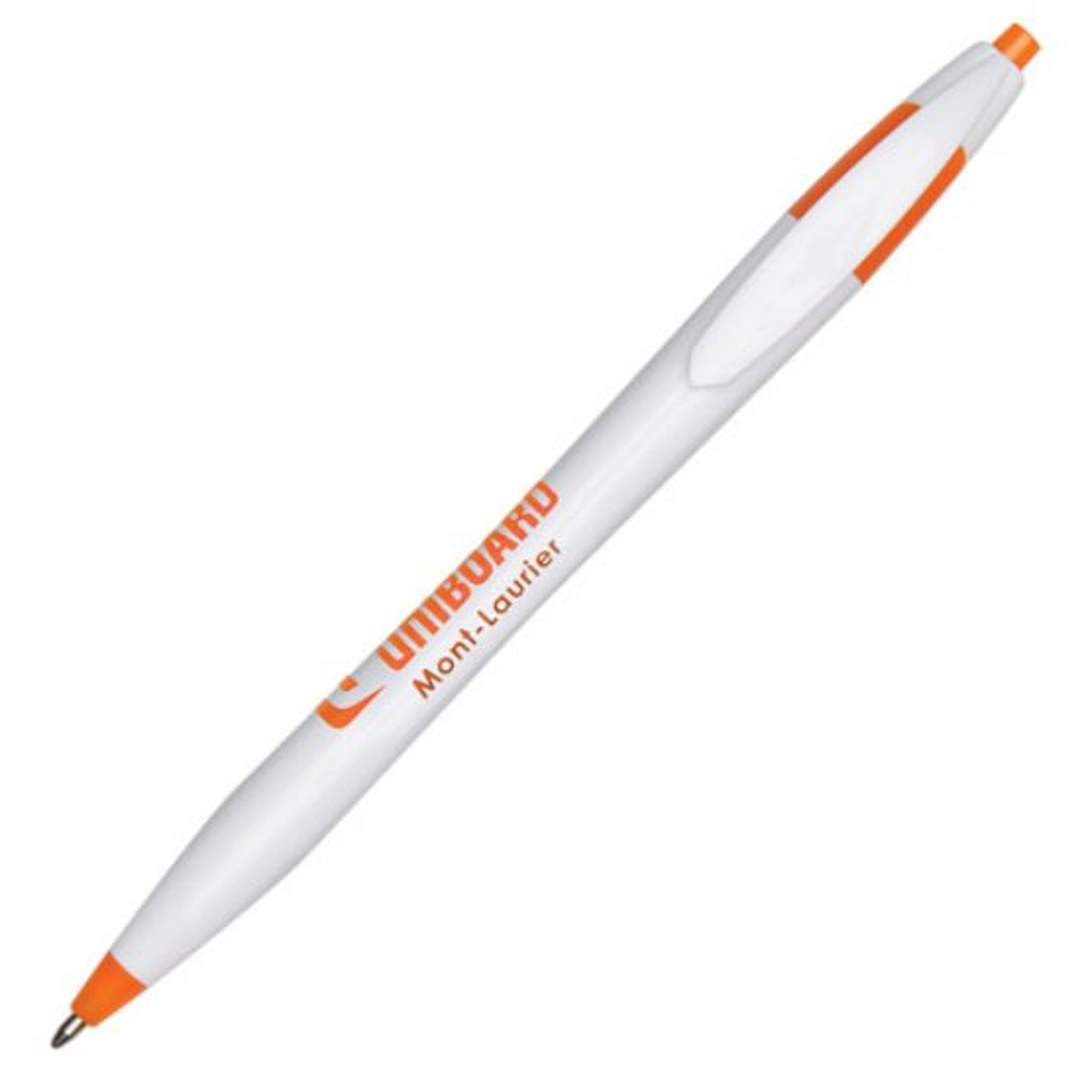 Verda Click-Action Plastic Ballpoint Pen - Single Colour Logo Printed