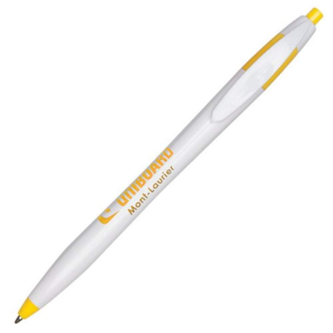 Verda Click-Action Plastic Ballpoint Pen - Single Colour Logo Printed