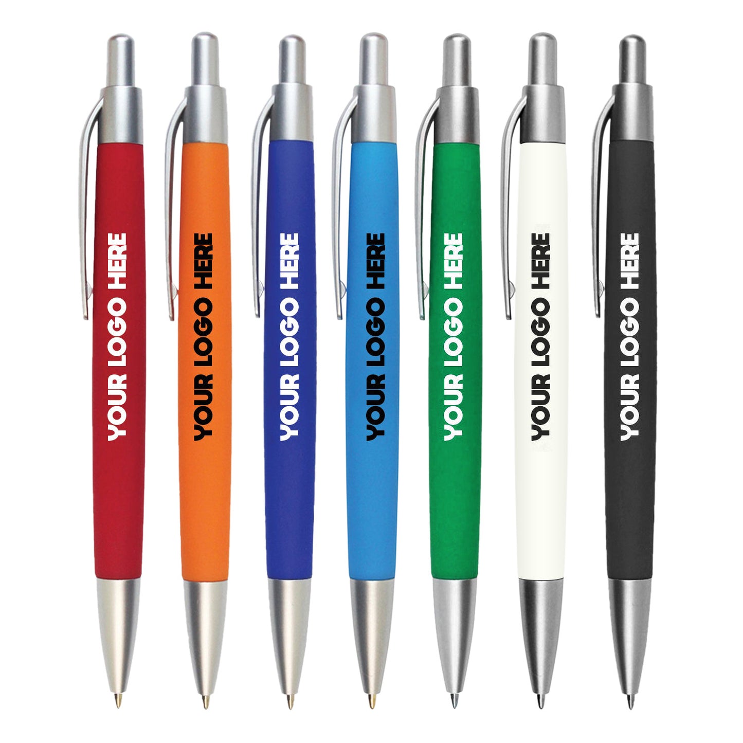 Promo Click-Action Plastic Ballpoint Pen - Single Color or Full Color