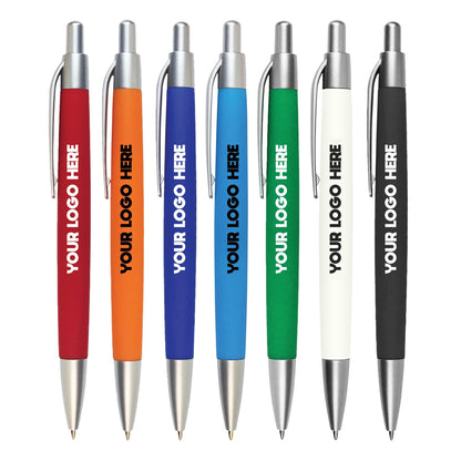 Promo Click-Action Plastic Ballpoint Pen - Single Color or Full Color