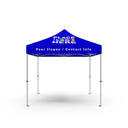 Custom 10x10 canopy tent with printed panels
