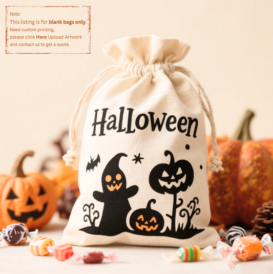 Canvas Drawstring Bags 8"W x 11"H - 5oz