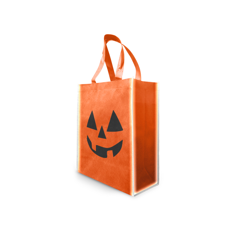 Reflective Non-woven Shopping Bags Halloween Style - Medium 12" x 6" x 14"