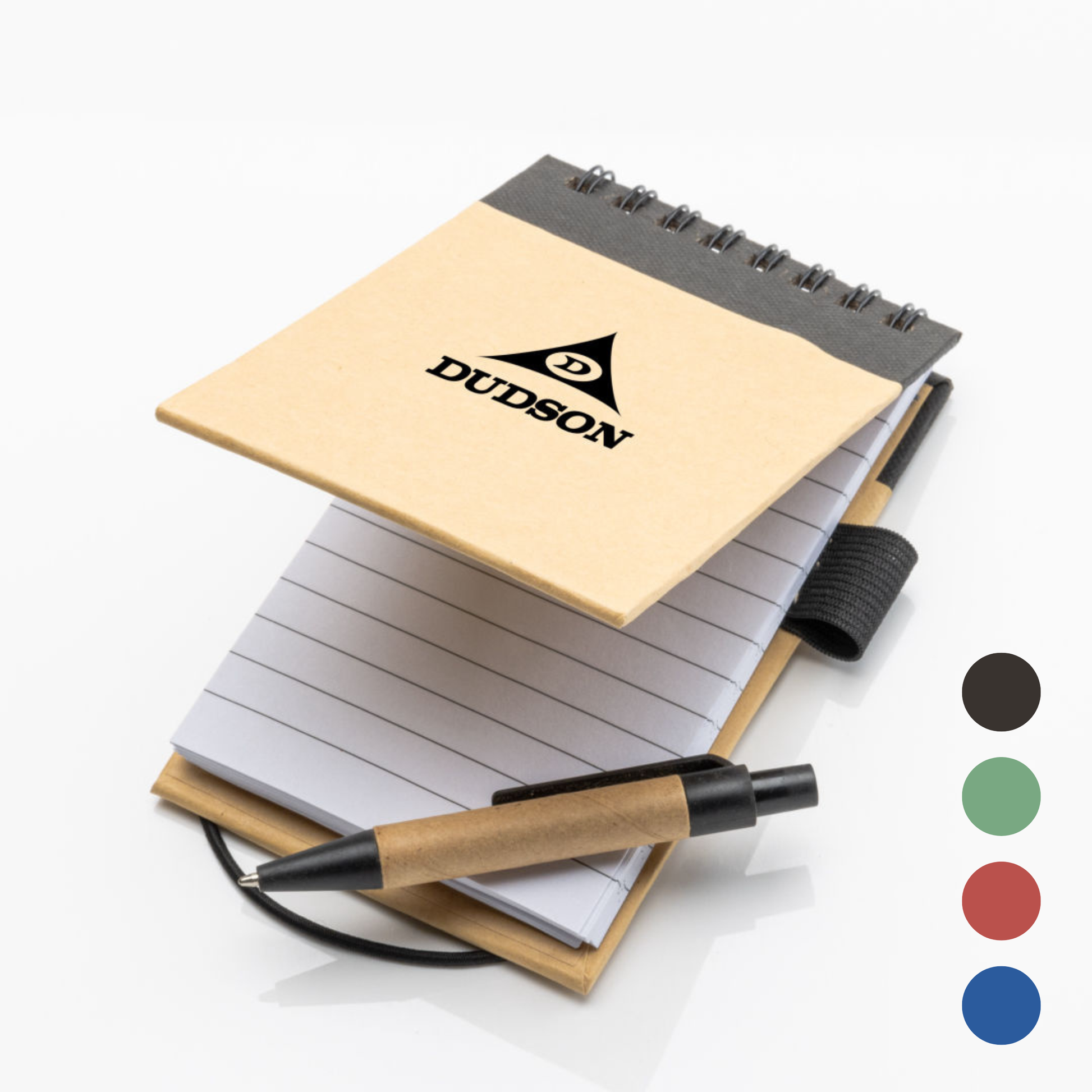 multi-color notebook with custom logo