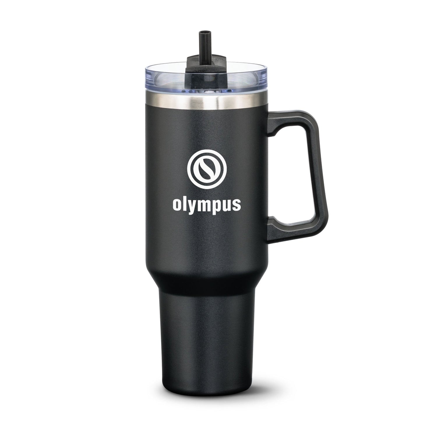 Double Insulated Compeer Handle Travel Mug w/Straw 40oz - Single Color 2026