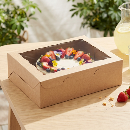 Kraft Window Bakery Boxes (Various Sizes)