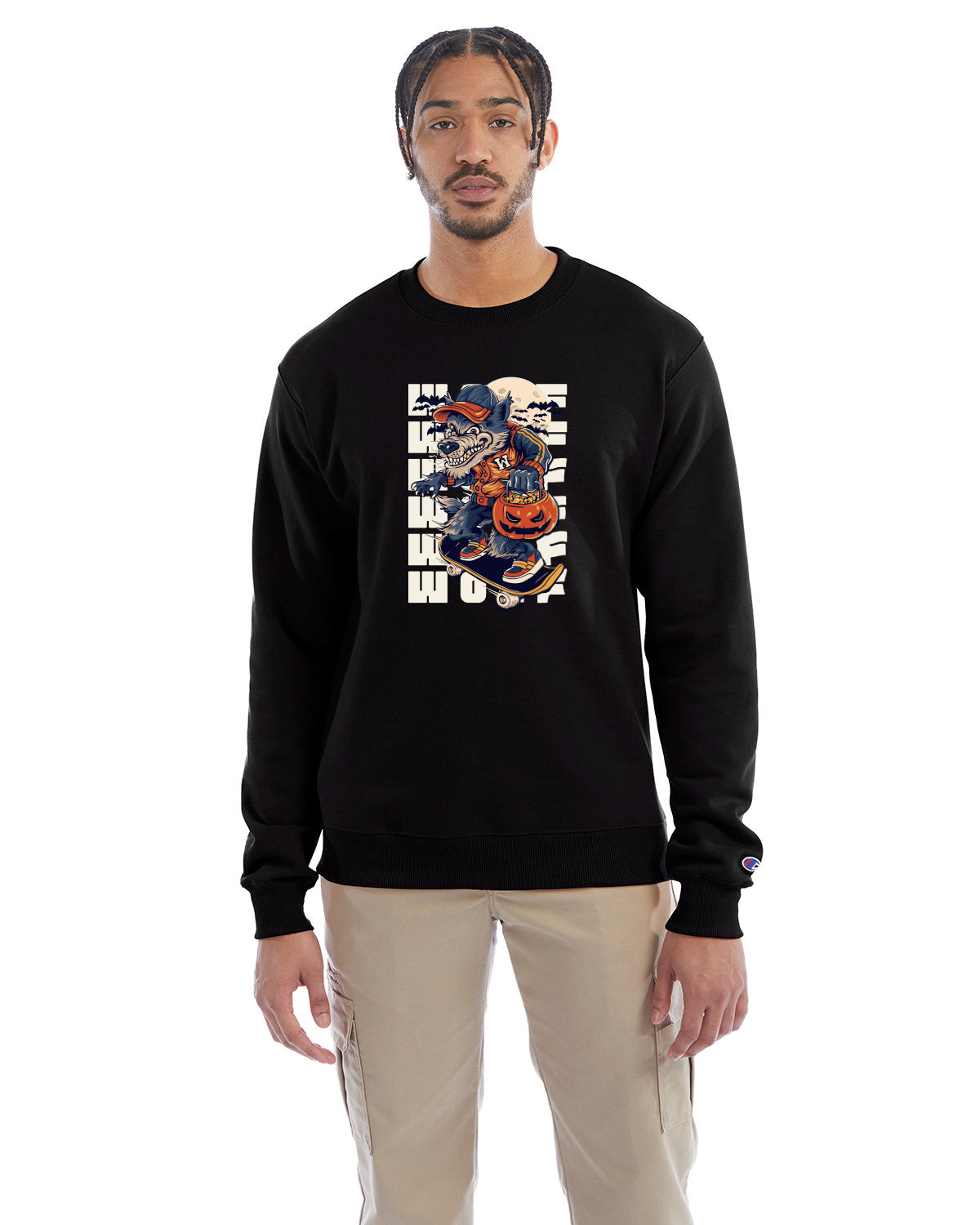 Champion Adult Powerblend® Crewneck Sweatshirt S600 - Screen/DTF Print 2026