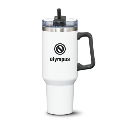 Double Insulated Compeer Handle Travel Mug w/Straw 40oz - Single Color 2026