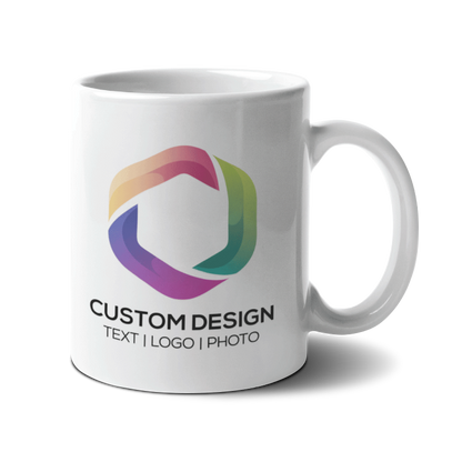 11oz. Customizable White Ceramic Mug - Full Color Sublimation 2026