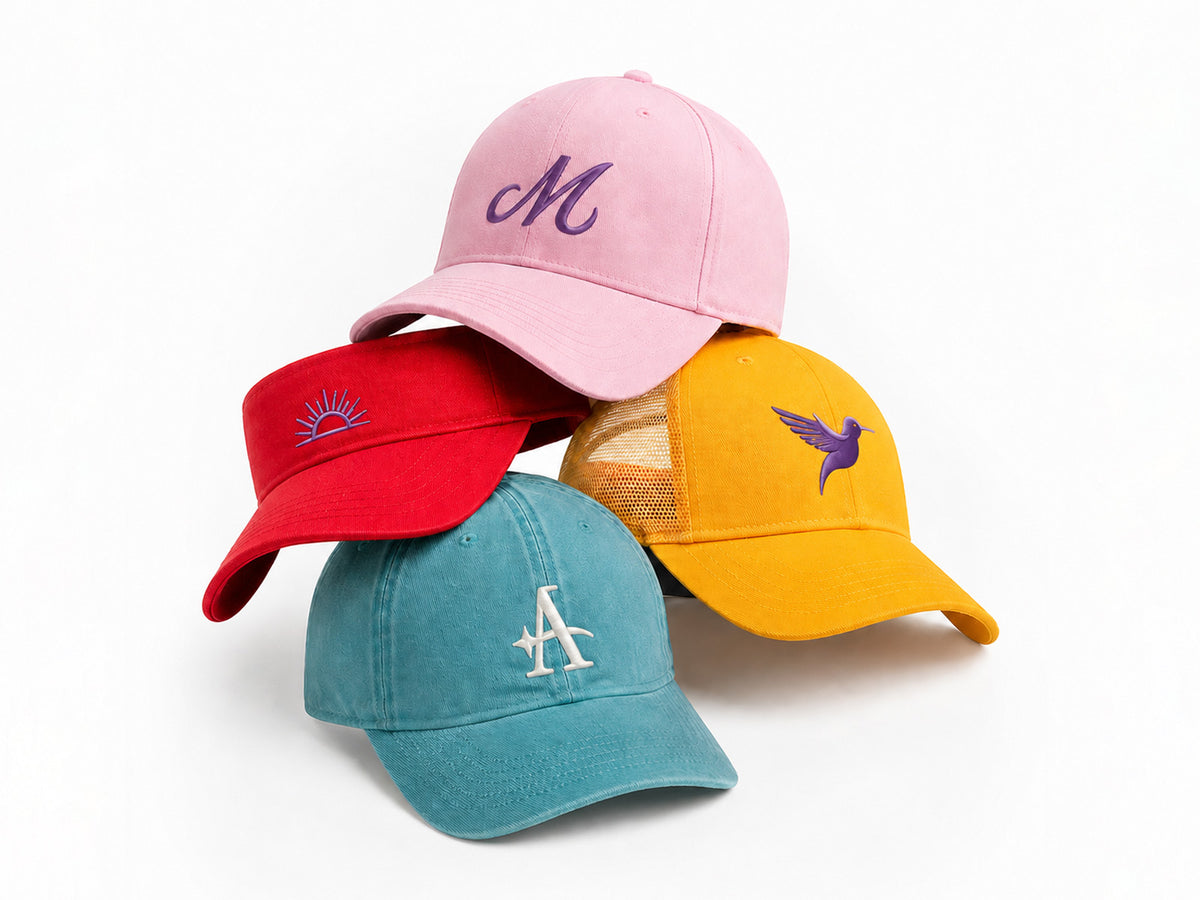 Custom printed hats and caps