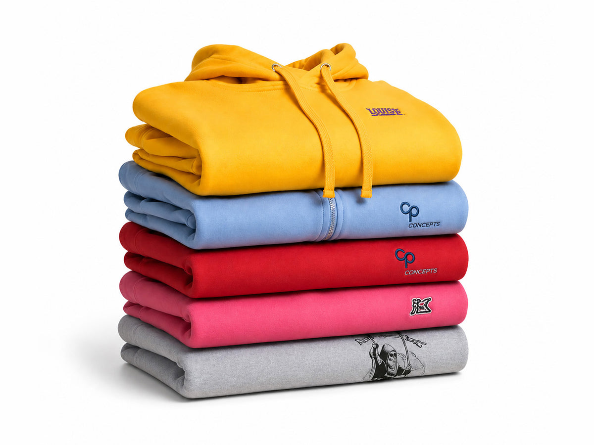 Custom printed sweatshirts and hoodies