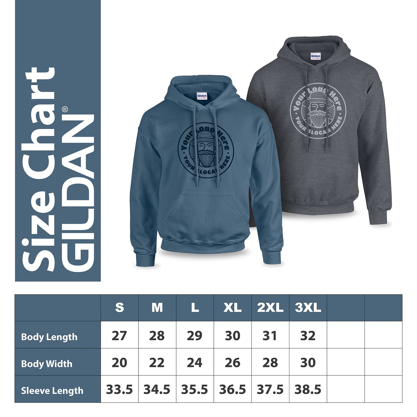 Gildan Adult Heavy Blend 8oz Hoodie G185 - Screen/DTF Printing 2026
