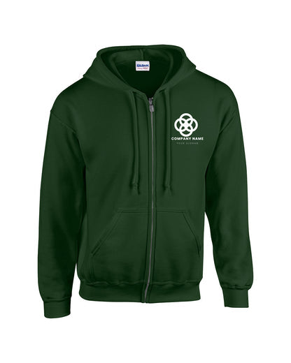 Gildan Adult Heavy Blend™ Full-Zip Hooded Sweatshirt G186 - Screen/DTF 2026