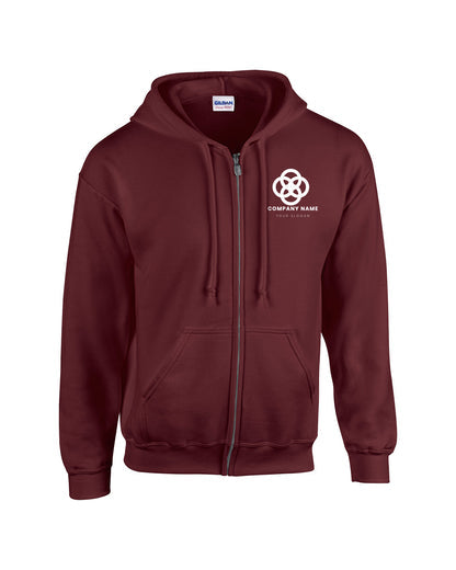 Gildan Adult Heavy Blend™ Full-Zip Hooded Sweatshirt G186 - Screen/DTF 2026