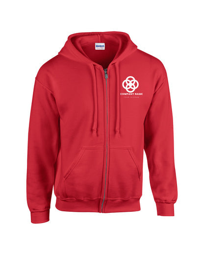Gildan Adult Heavy Blend™ Full-Zip Hooded Sweatshirt G186 - Screen/DTF 2026