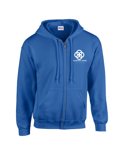 Gildan Adult Heavy Blend™ Full-Zip Hooded Sweatshirt G186 - Screen/DTF 2026
