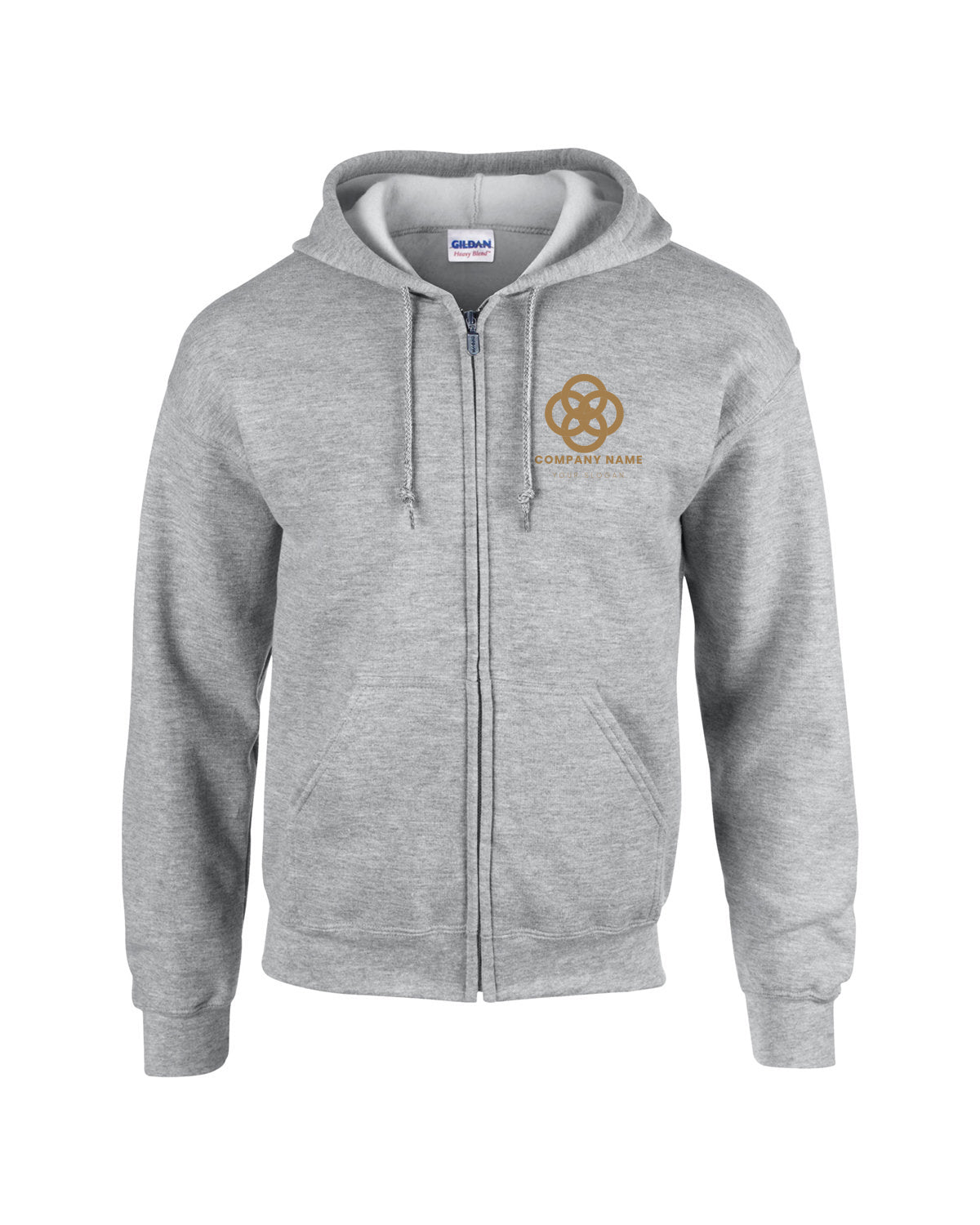 Gildan Adult Heavy Blend™ Full-Zip Hooded Sweatshirt G186 - Screen/DTF 2026